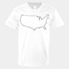 V-Neck Heavy Cotton 100% T-Shirt Thumbnail