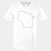 V-Neck Heavy Cotton 100% T-Shirt Thumbnail