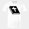 V-Neck Heavy Cotton 100% T-Shirt Thumbnail