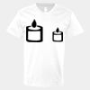 V-Neck Heavy Cotton 100% T-Shirt Thumbnail