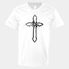 V-Neck Heavy Cotton 100% T-Shirt Thumbnail