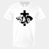 V-Neck Heavy Cotton 100% T-Shirt Thumbnail