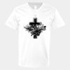V-Neck Heavy Cotton 100% T-Shirt Thumbnail