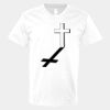 V-Neck Heavy Cotton 100% T-Shirt Thumbnail
