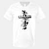 V-Neck Heavy Cotton 100% T-Shirt Thumbnail