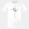 V-Neck Heavy Cotton 100% T-Shirt Thumbnail