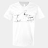 V-Neck Heavy Cotton 100% T-Shirt Thumbnail
