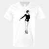 V-Neck Heavy Cotton 100% T-Shirt Thumbnail