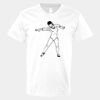 V-Neck Heavy Cotton 100% T-Shirt Thumbnail