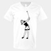 V-Neck Heavy Cotton 100% T-Shirt Thumbnail