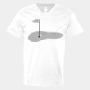 V-Neck Heavy Cotton 100% T-Shirt Thumbnail