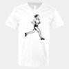 V-Neck Heavy Cotton 100% T-Shirt Thumbnail