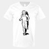 V-Neck Heavy Cotton 100% T-Shirt Thumbnail