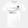V-Neck Heavy Cotton 100% T-Shirt Thumbnail