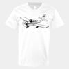 V-Neck Heavy Cotton 100% T-Shirt Thumbnail