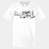 V-Neck Heavy Cotton 100% T-Shirt Thumbnail