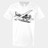 V-Neck Heavy Cotton 100% T-Shirt Thumbnail