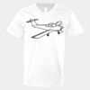 V-Neck Heavy Cotton 100% T-Shirt Thumbnail