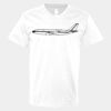 V-Neck Heavy Cotton 100% T-Shirt Thumbnail