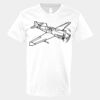 V-Neck Heavy Cotton 100% T-Shirt Thumbnail