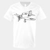 V-Neck Heavy Cotton 100% T-Shirt Thumbnail