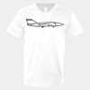 V-Neck Heavy Cotton 100% T-Shirt Thumbnail