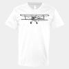 V-Neck Heavy Cotton 100% T-Shirt Thumbnail