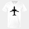 V-Neck Heavy Cotton 100% T-Shirt Thumbnail