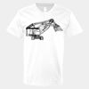 V-Neck Heavy Cotton 100% T-Shirt Thumbnail