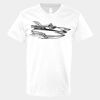 V-Neck Heavy Cotton 100% T-Shirt Thumbnail