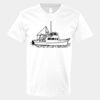 V-Neck Heavy Cotton 100% T-Shirt Thumbnail