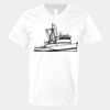 V-Neck Heavy Cotton 100% T-Shirt Thumbnail