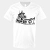 V-Neck Heavy Cotton 100% T-Shirt Thumbnail