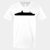 V-Neck Heavy Cotton 100% T-Shirt Thumbnail