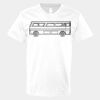 V-Neck Heavy Cotton 100% T-Shirt Thumbnail