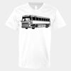 V-Neck Heavy Cotton 100% T-Shirt Thumbnail