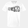 V-Neck Heavy Cotton 100% T-Shirt Thumbnail