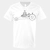 V-Neck Heavy Cotton 100% T-Shirt Thumbnail