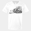 V-Neck Heavy Cotton 100% T-Shirt Thumbnail