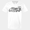 V-Neck Heavy Cotton 100% T-Shirt Thumbnail