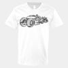 V-Neck Heavy Cotton 100% T-Shirt Thumbnail