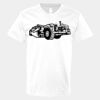 V-Neck Heavy Cotton 100% T-Shirt Thumbnail