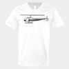 V-Neck Heavy Cotton 100% T-Shirt Thumbnail