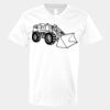V-Neck Heavy Cotton 100% T-Shirt Thumbnail