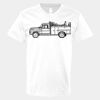 V-Neck Heavy Cotton 100% T-Shirt Thumbnail