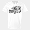 V-Neck Heavy Cotton 100% T-Shirt Thumbnail