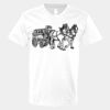 V-Neck Heavy Cotton 100% T-Shirt Thumbnail