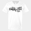 V-Neck Heavy Cotton 100% T-Shirt Thumbnail