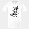 V-Neck Heavy Cotton 100% T-Shirt Thumbnail