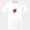 V-Neck Heavy Cotton 100% T-Shirt Thumbnail